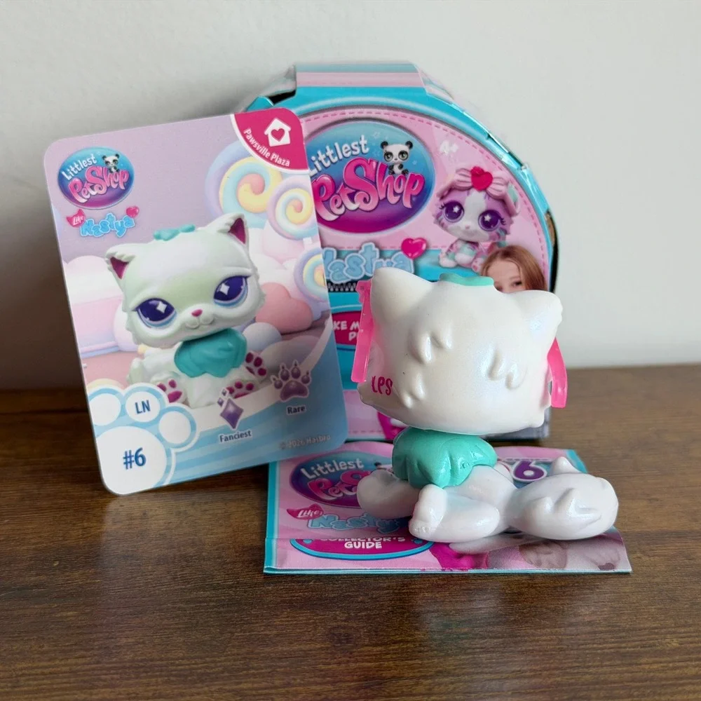 New NIB Littlest Pet Shop LPS 6 Like Nastya Rare Persian Cat Pearl Accessory